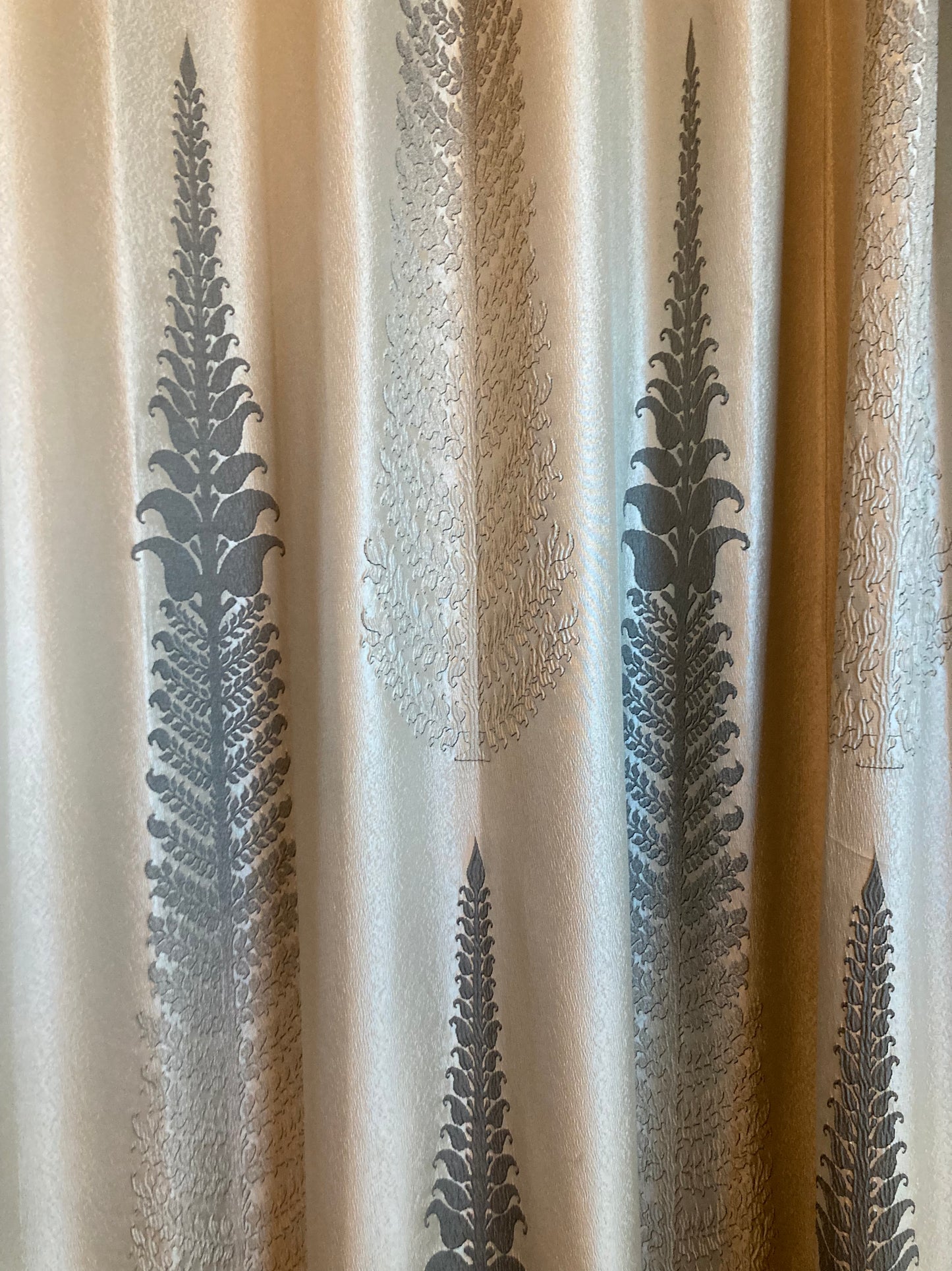 Curtain - Tree of Life Black and Gold
