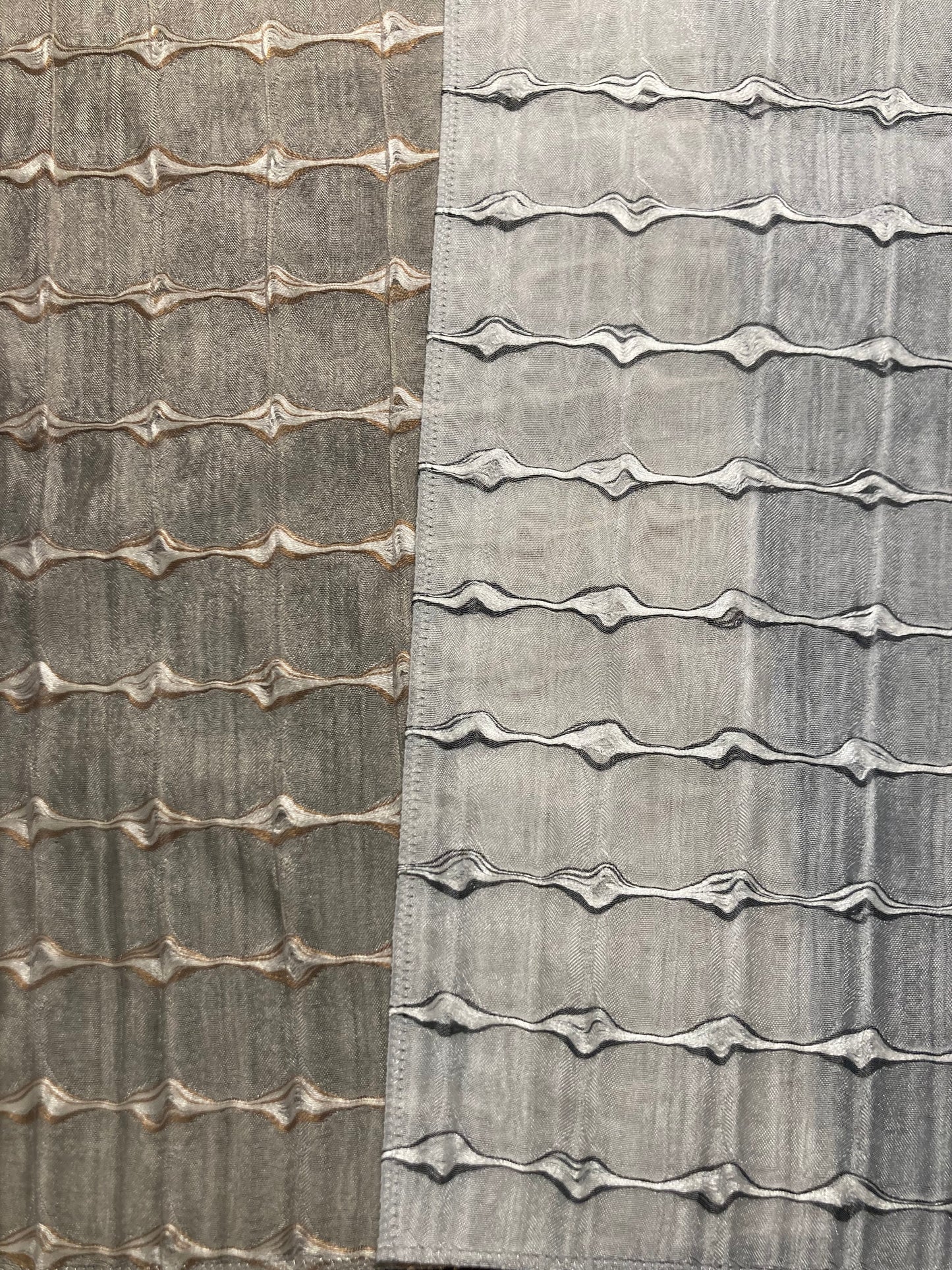 Silk Sheer fabric which allows light to filter through.