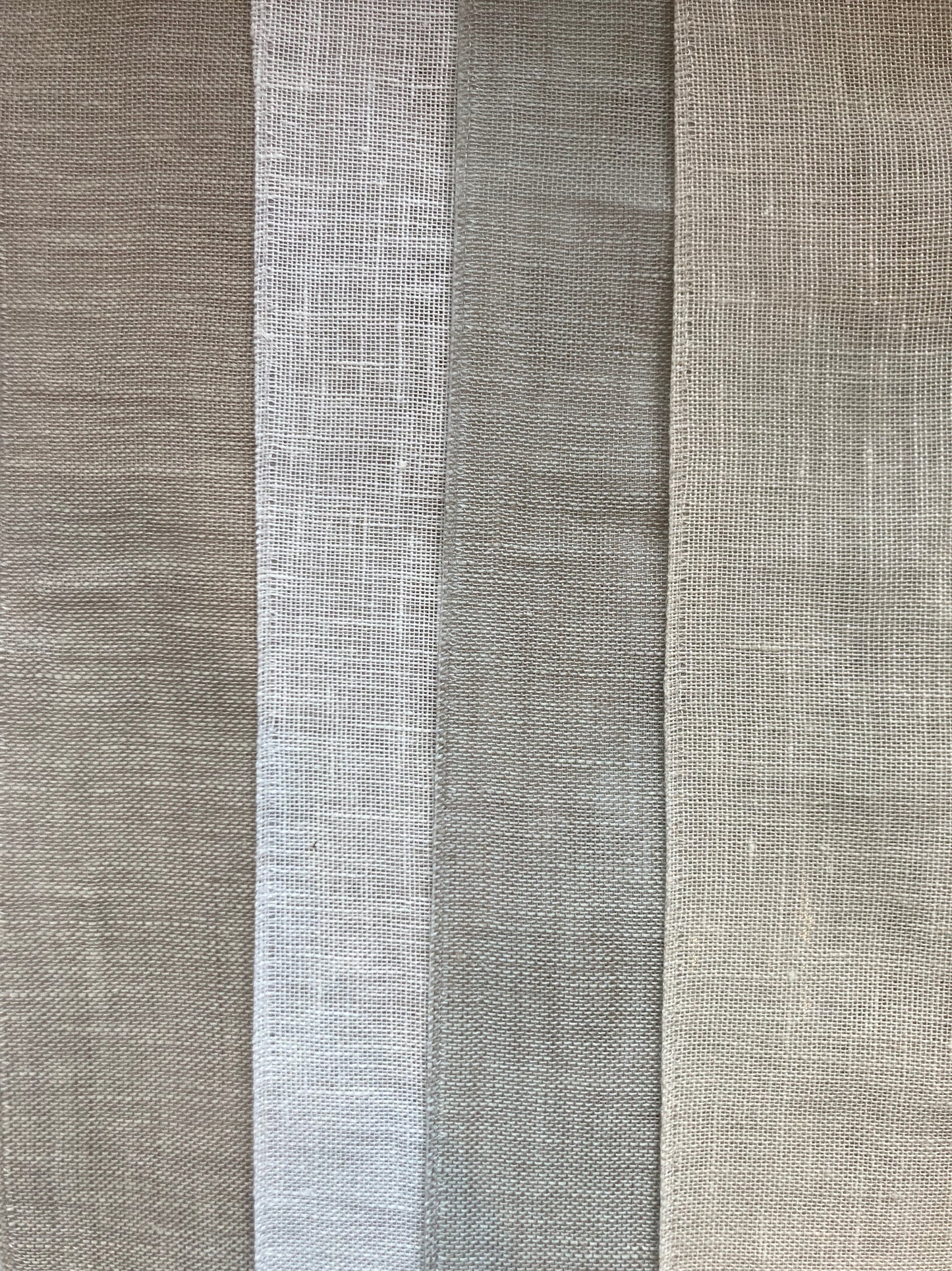 Linen Sheer fabric which allows light to filter through.
