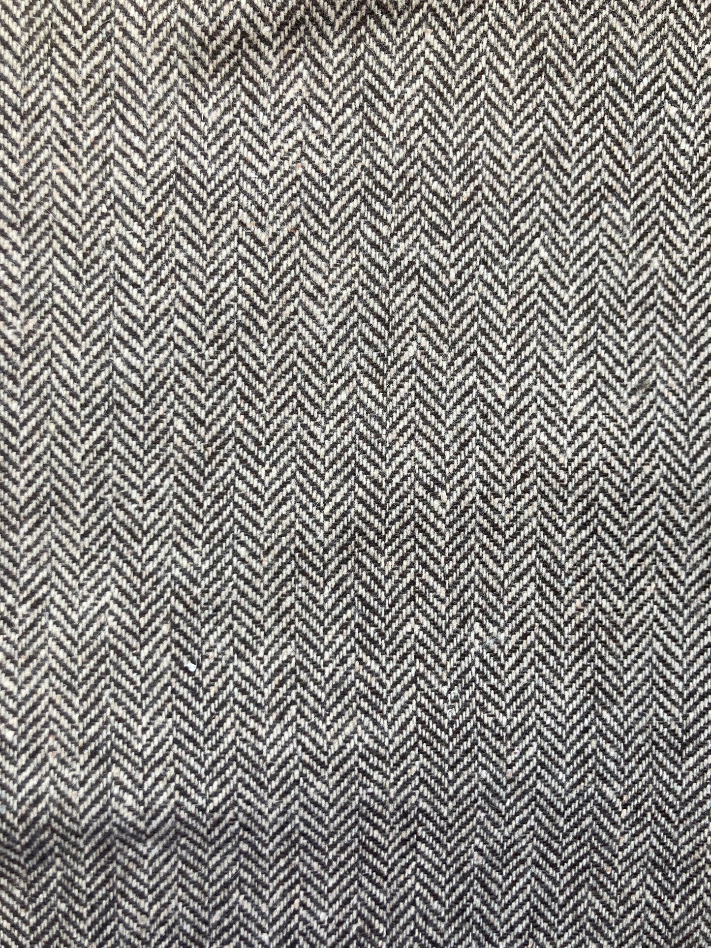 wool blend fabric in chevron weave