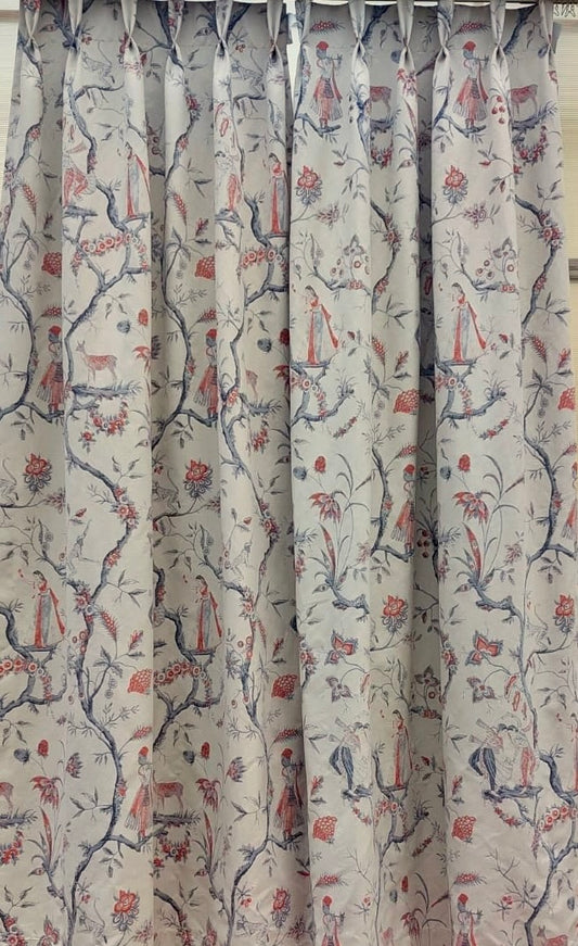 Curtain - Mughal -Red