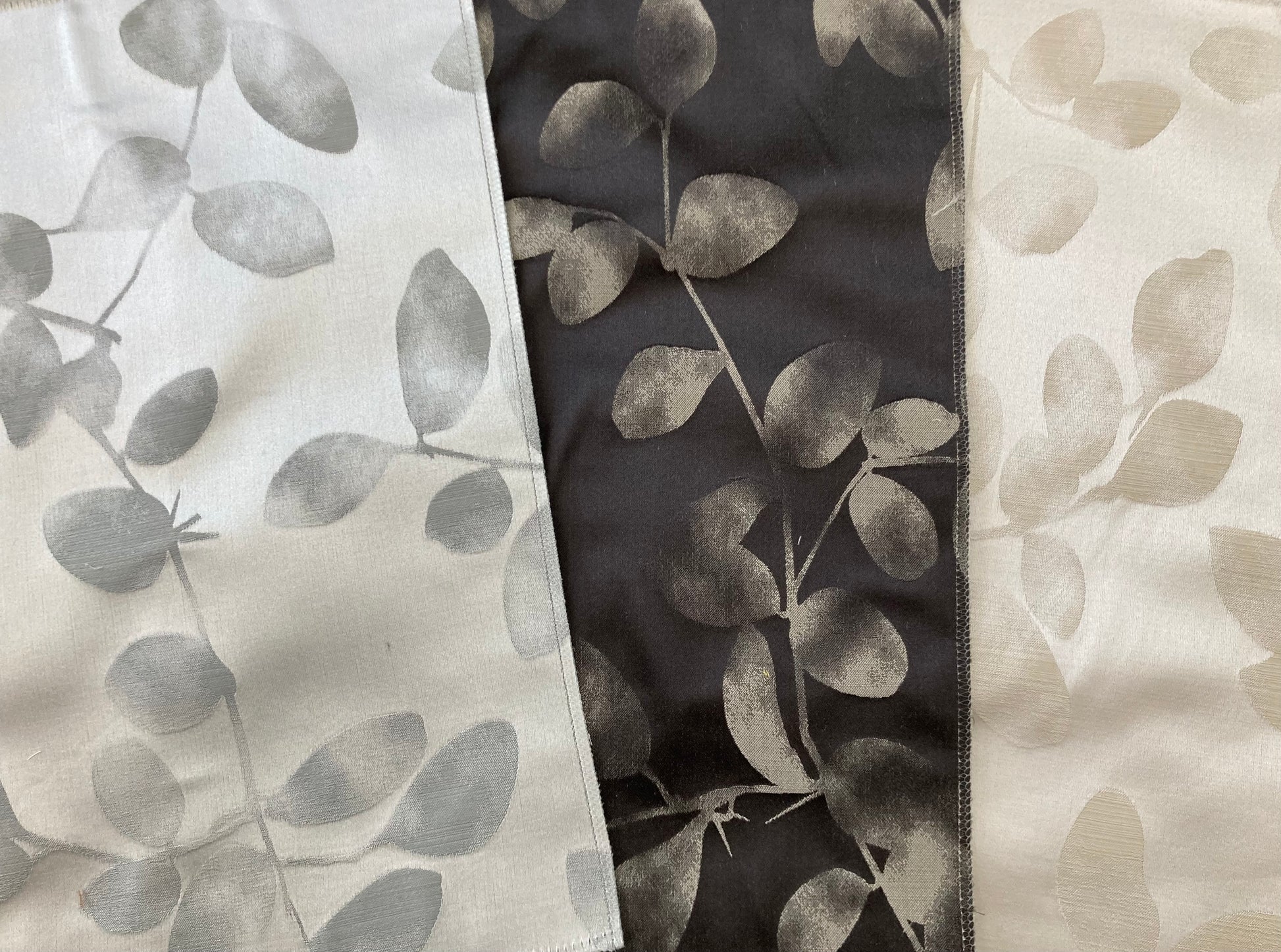 Silk woven design curtains