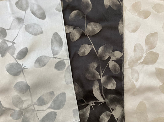 Silk woven design curtains