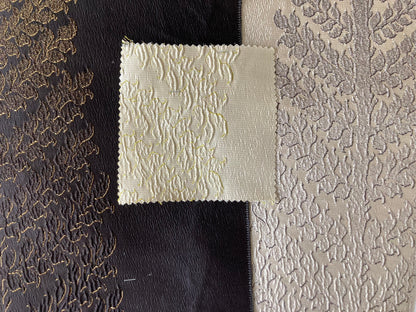 woven silk design curtains
