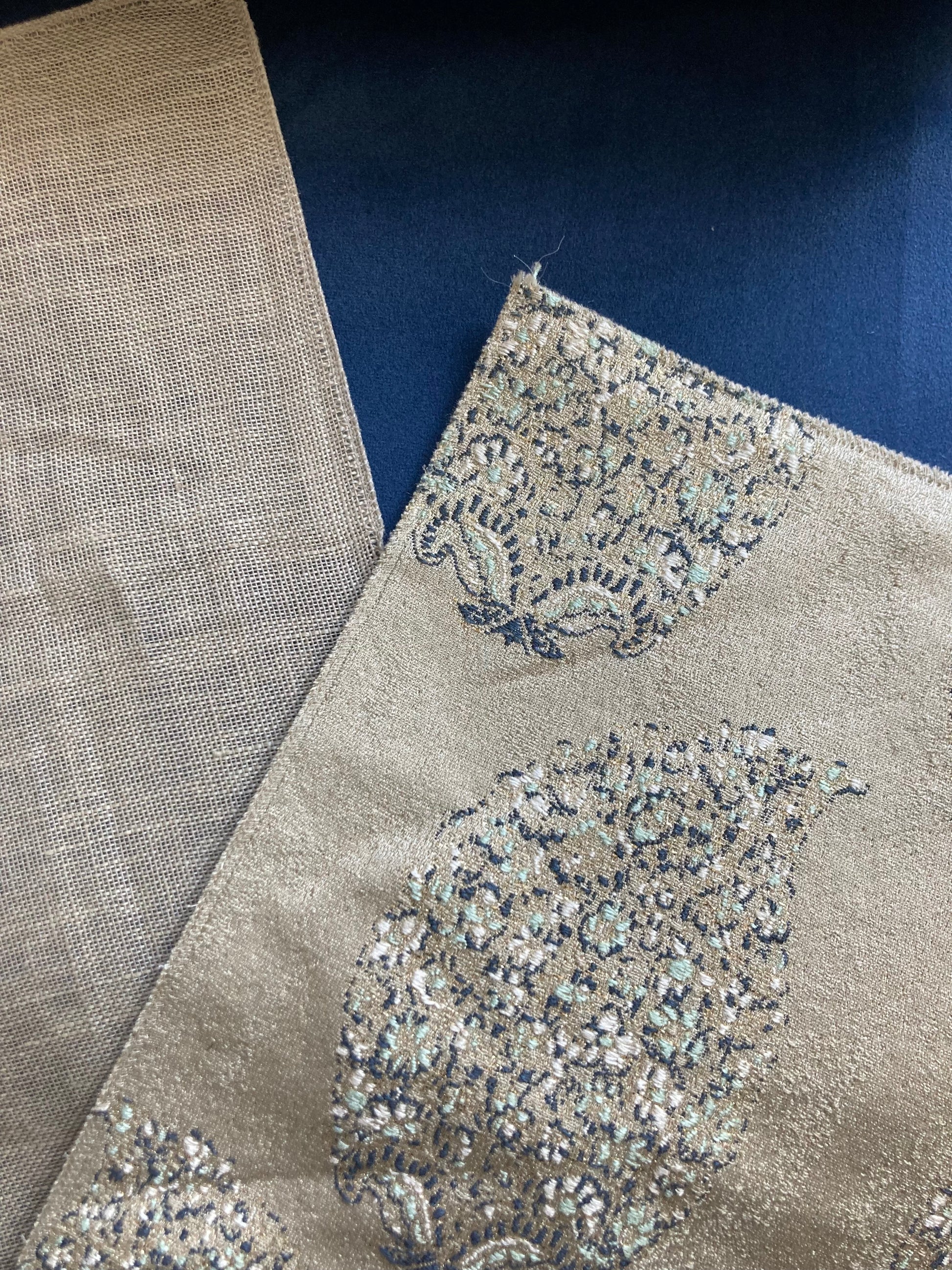 Navy Blue curtains and shades